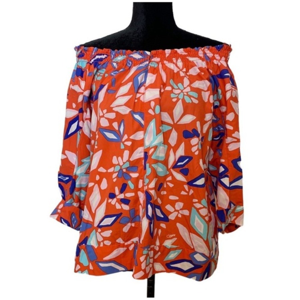 Diane Von Furstenberg DVF Medium Floral Off Shoulder Jennette Flower